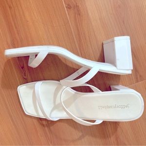 Jeffrey Campbell White Heeled Sandals